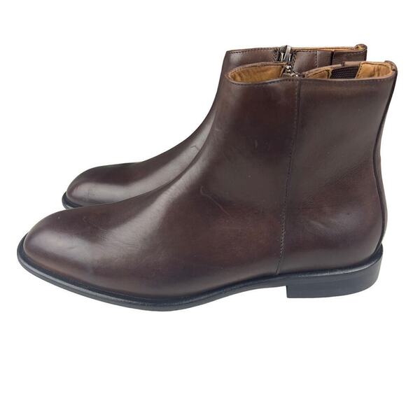 DONALD‎ PLINER RYAN LEATHER MEMORY FAOM BOOTS IN CAPPUCCINO NWOB MEN'S SIZE 8 - Picture 9 of 15